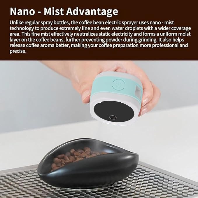 Agatige Coffee Bean Spray Bottle, Portable Refillable Rechargeable Espresso - Image 2
