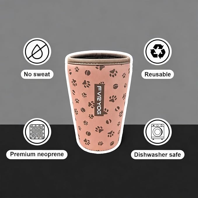 Reusable Insulated Neoprene Iced Coffee Sleeves - Image 3