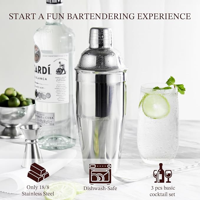 Cocktail Shaker, KITESSENSU 24oz Drink Shaker - Image 2