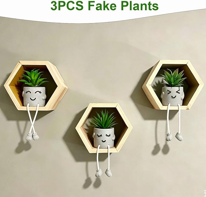 Small Artificial Succulent Plant in Pot 3PCS - Image 2