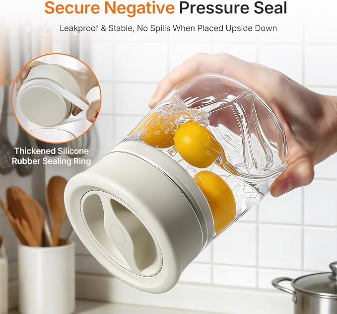 2-Pack Upgraded Airtight Glass Storage Jar - Image 6