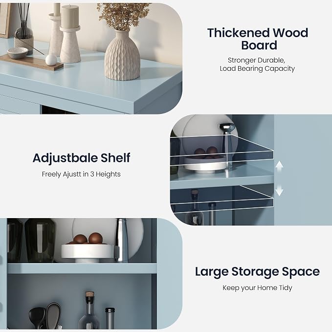 Jocoevol Sideboard Buffet Cabinet - Image 6
