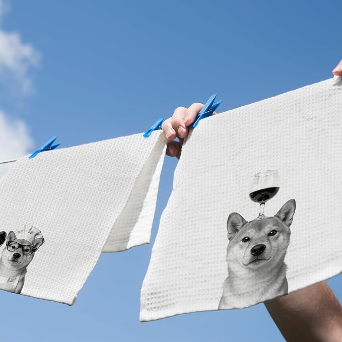 Funny Shiba Inu Hand Towels, Shiba Inu Gifts - Image 5