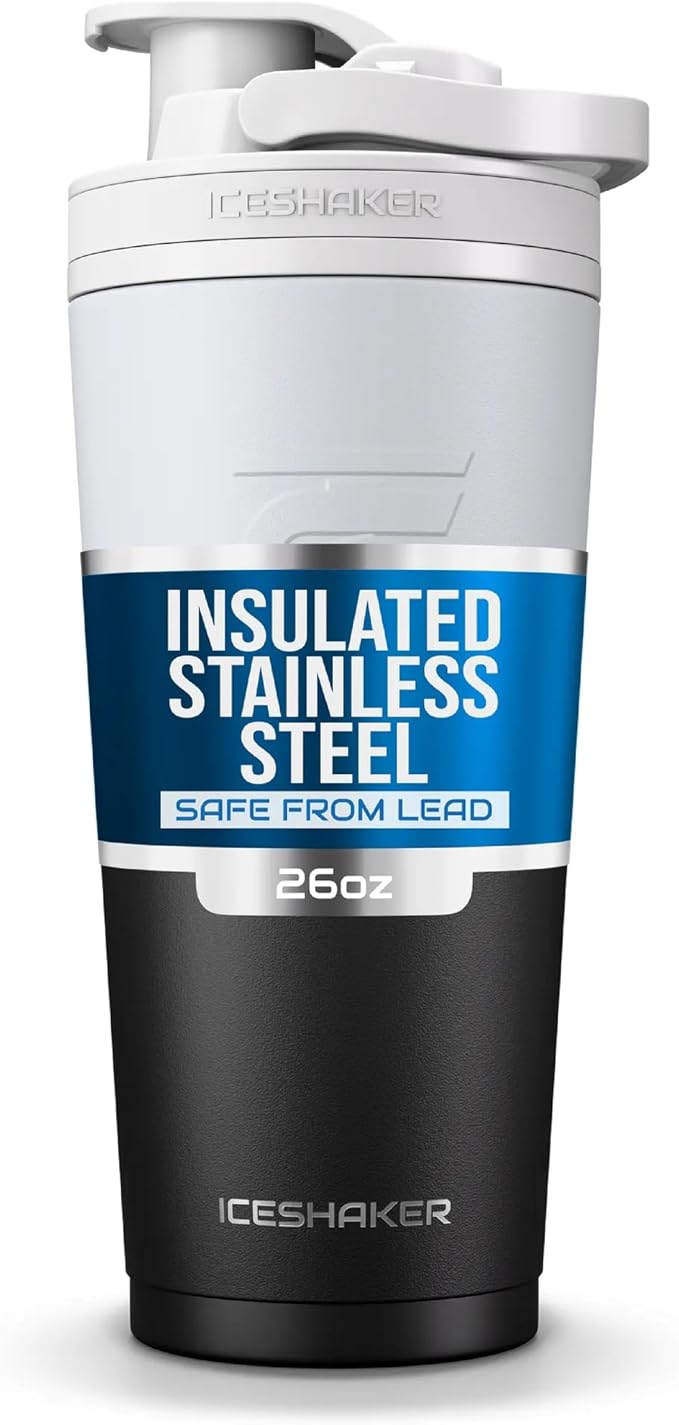 Ice Shaker Stainless Steel Shaker Bottle | 26oz by IceShaker