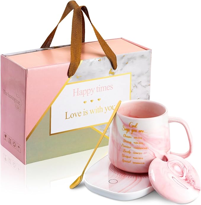 Nitial Bible Verse Coffee Mug Warmer Set by Nitial