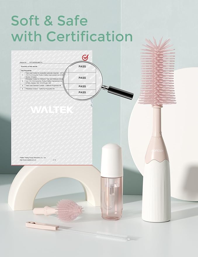 Momcozy Bottle Brush Kit with Push-Press Foam Design - Image 5