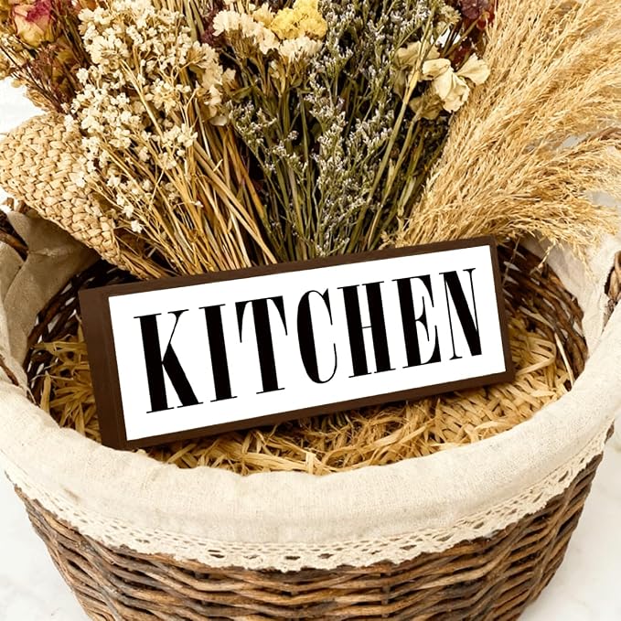 Kitchen Sign, Decorative Framed Wooden Box Sign, Kitchen Decor - Image 3