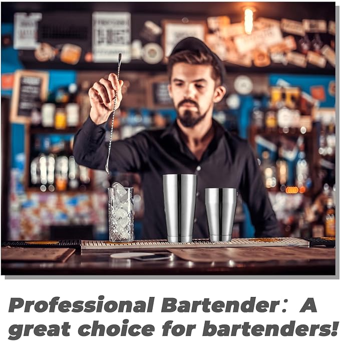 Sabary 12 Pcs Cocktail Shakers Professional Bar Shaker Boston Set Stainless - Image 7
