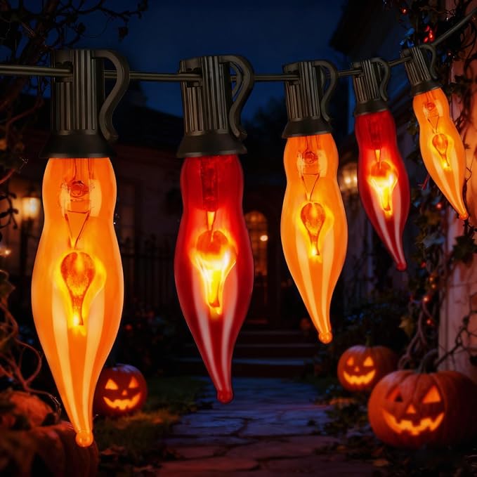Couah Christmas Flickering Flame String Lights, 10Ft by Couah