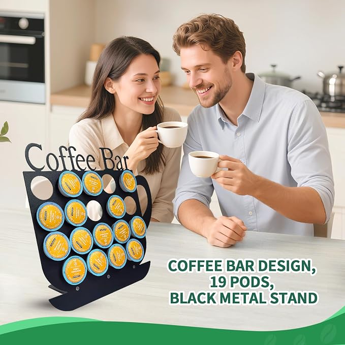 KingLive K Cups Holder Coffee Pod Holder Display, Coffee Bar Design Metal Stand - Image 7