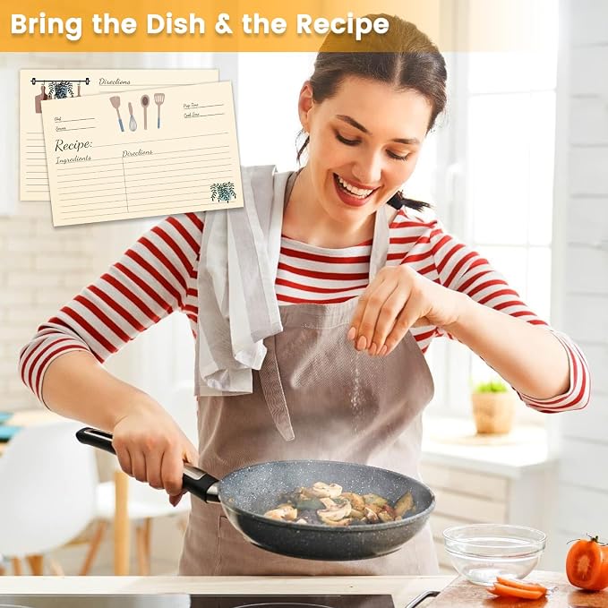 100 Pcs Recipe Cards 4x6, Double Sided Blank Cardstock Cards - Image 4