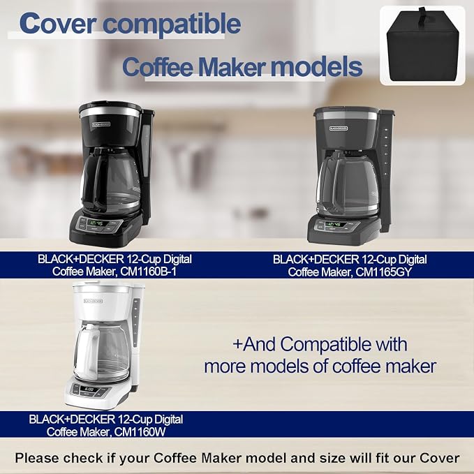 Cover for BLACK+DECKER Coffee Maker Heavy Duty Waterproof Dustproof - Image 3
