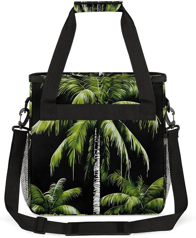 Tropical Plants Beach Palm Trees Coffee Maker Carring Bag, Large Insulated - Image 6