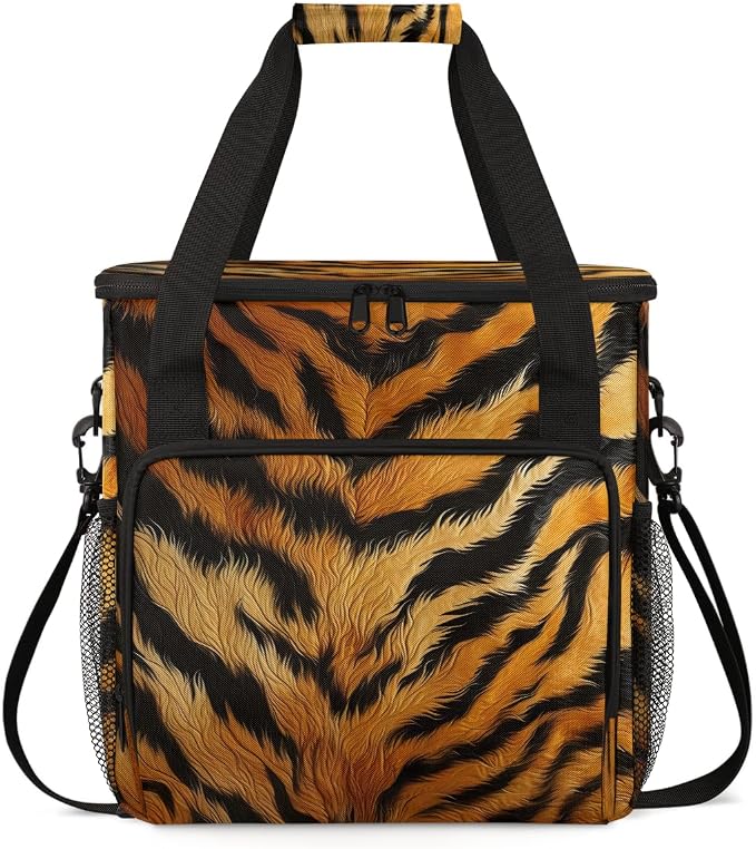 Leopard Tiger Print Coffee Machine Bag Compatible by BICUUZHI
