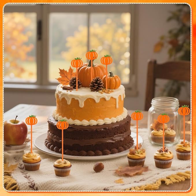 36Pcs Fall Coffee Stirrers, Cute Pumpkin Stir Sticks | Reusable Halloween Drink - Image 5