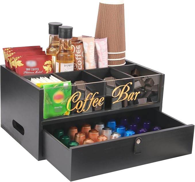 2-Tier Coffee Bar Organizer by INTARSIO3D