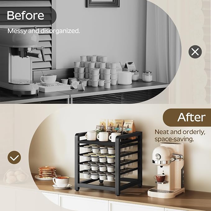 YATINEY Coffee Pod Drawer Holder, 4 Tier Organizer - Image 6