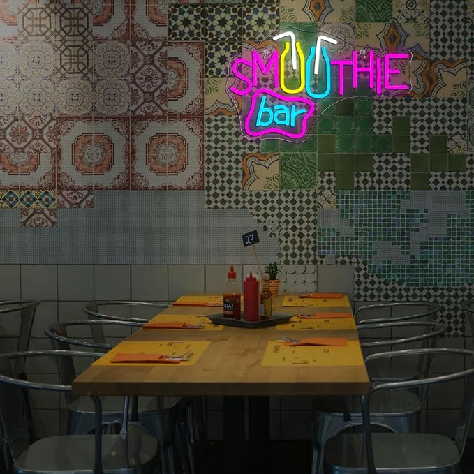 Looklight Smoothie Bar Neon Sign, Drink Words Neon Signs - Image 5