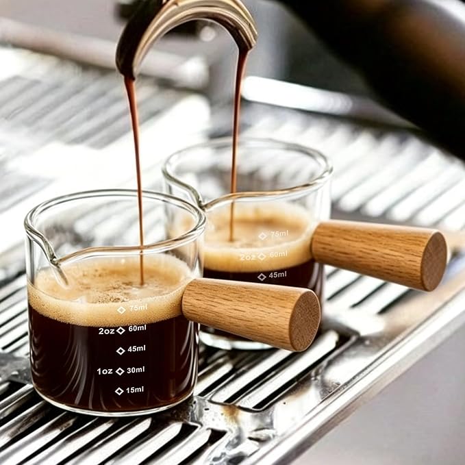 FrutPunch Espresso Cups Set of 2, Espresso Shot Cups, 3OZ V-Shaped Mouth by FrutPunch