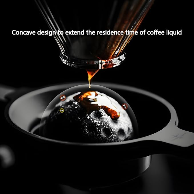 Coffee Dripper Stand with 2 Pcs Espresso Cooling Ball, Height Adjustable Metal - Image 2