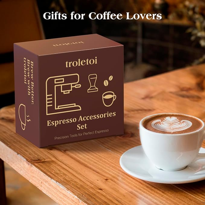7 PCS Espresso Accessories Kit: 53.3mm Espresso Tamper, Coffee Distributor - Image 9