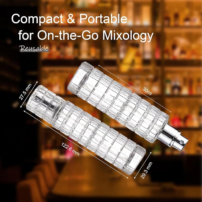 Cocktail Atomizer Spray Bottle, 30ml Vermouth Atomizer Sprayer, Bitters & - Image 4