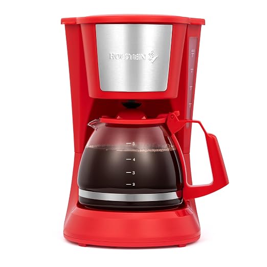 Holstein Housewares 5 Cup Drip Coffee Maker – Compact and User-Friendly by HolsteinHousewares