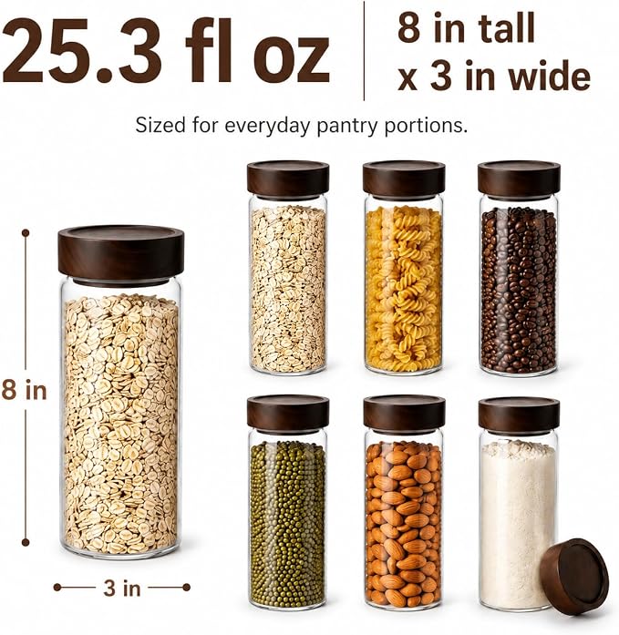 Sixhaven Wide Mouth Glass Storage Jars - Image 2