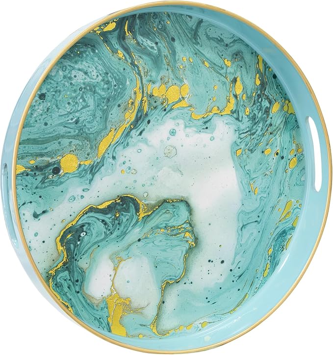 MAONAME Turquoise Decorative Tray by MAONAME