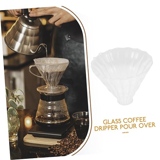 2pcs Heat Resistant Thick Glass Coffee Dripper Funnel Sturdy Coffee Making Tool - Image 7