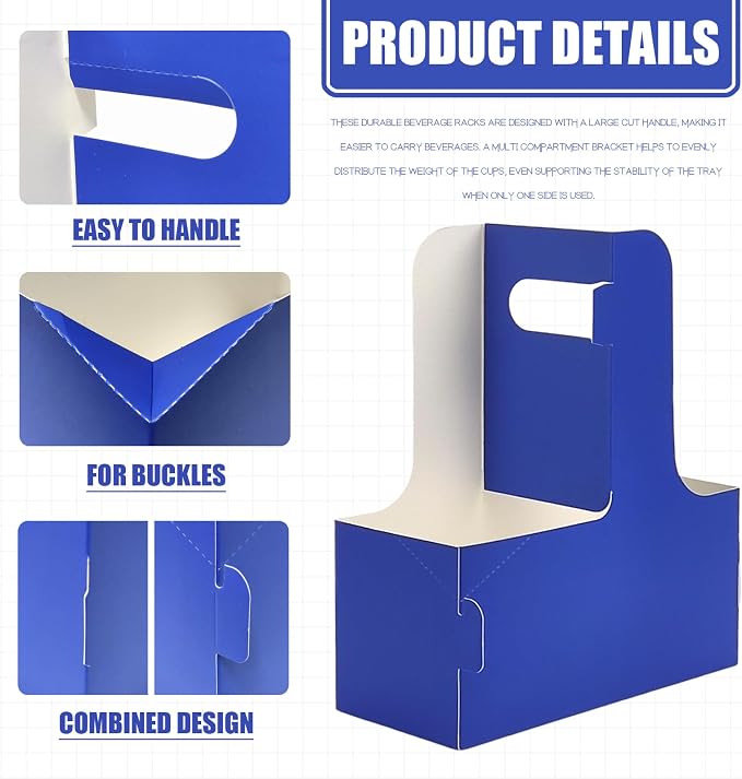 2 Cup Disposable Drink Carrier for Delivery - Image 3