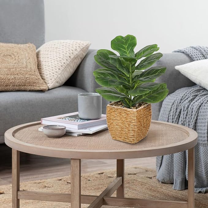 Briful Fake Plants Potted Fiddle Leaf Fig Artificial Plants Indoor Realistic - Image 4