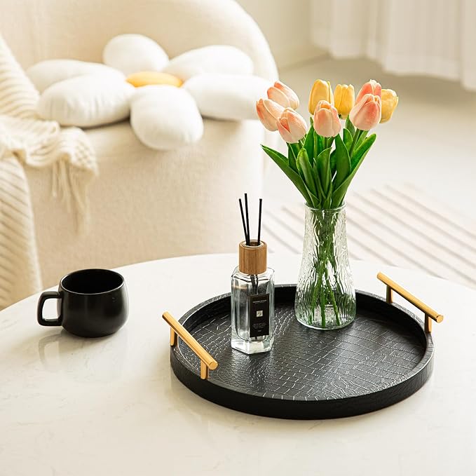 Decorative Serving Trays, Decorative Trays Coffee Table Tray Ottoman Platter - Image 5