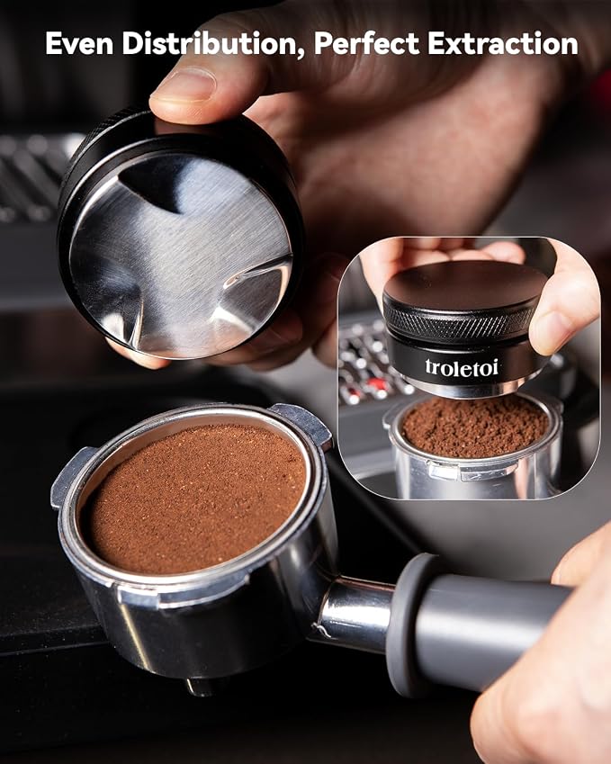 Premium Espresso Accessories Kit, 53.3mm Espresso Tamper, Coffee Distributor - Image 2