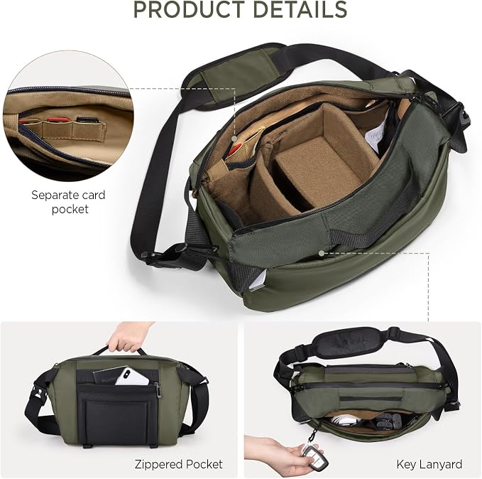 TAAOKA Camera Sling Bag, Waterproof Camera Case - Image 4