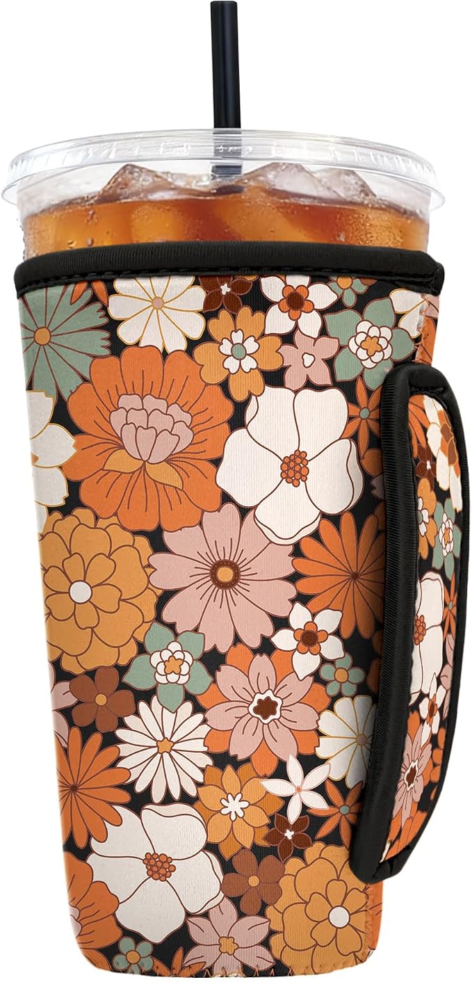 Reusable Insulated Neoprene Iced Coffee Sleeve by Cavllson