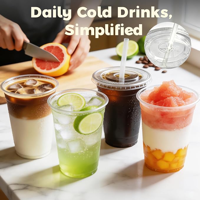 Charmount 100 Sets 16 oz Plastic Cups - Image 4