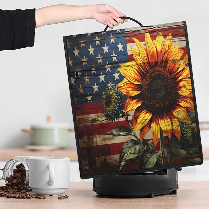 Sunflower Kitchen Aid Mixer Cover Compatible Stand Mixer Dust Cover | Flag - Image 9
