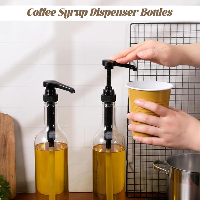 6 Pack 25 oz Coffee Syrup Bottles - Image 5