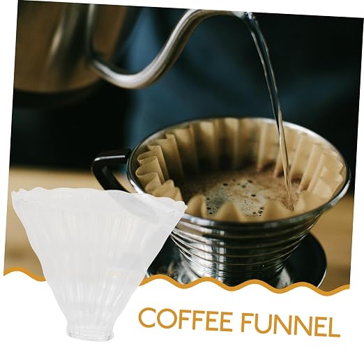 2pcs Heat Resistant Thick Glass Coffee Dripper Funnel Sturdy Coffee Making Tool - Image 3