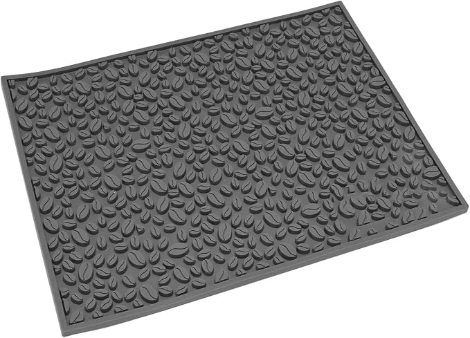 Coffee Bar Mat Slip Water Absorbing | Coffee Bean Design PVC Drip Tray - Image 3
