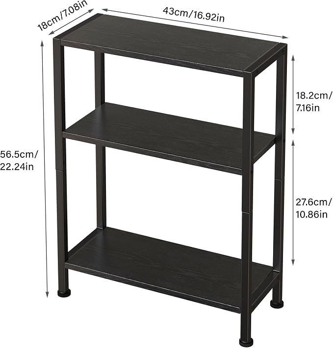 3-Tier Side Table Set of 2, Small End Table, Sofa Side Table - Image 3