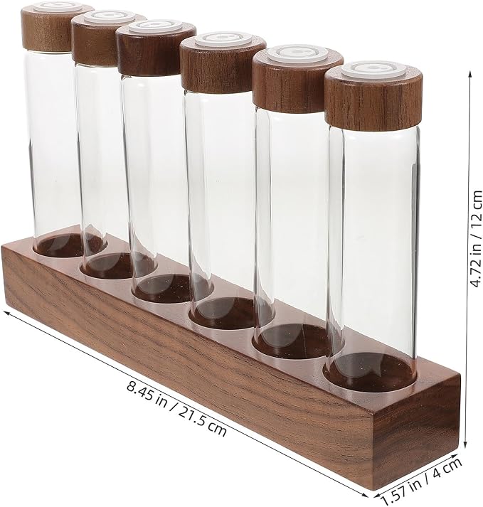 BESTOYARD Glass Coffee Bean Storage Tubes - Image 2