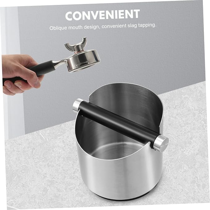 DOITOOL Coffee Knock Bin with Cleaning Brush Set Coffee Ground Bin Sturdy Knock - Image 6
