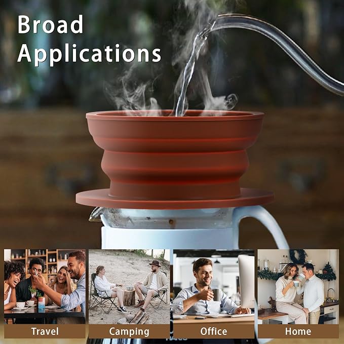 Collapsible Paperless Pour Over Coffee Dripper - Image 3