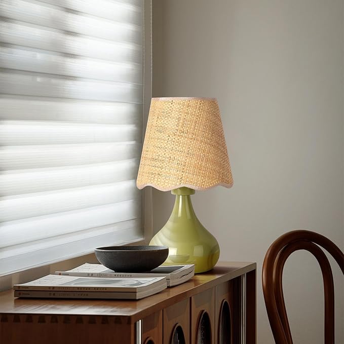 Ziqqeelam Green Cute Small Boho Table Lamp - Image 8