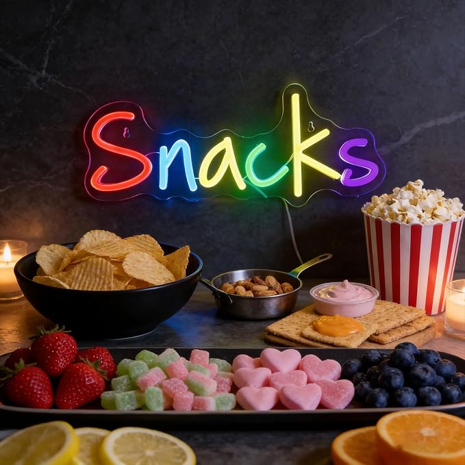 Snacks Neon Sign, Snack Bar Sign - Image 4