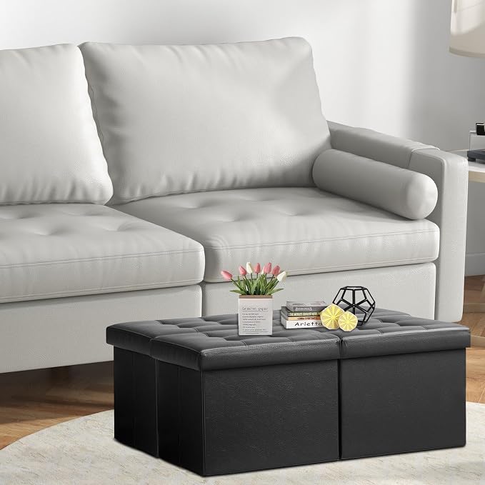 AmasSmile Footrest Ottoman Bench - Image 2