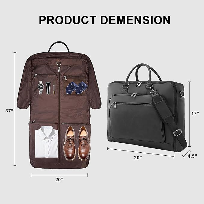 Garment Bag for Travel Large Carry on Garment Bags Men Women | Garment Suitcase - Image 3