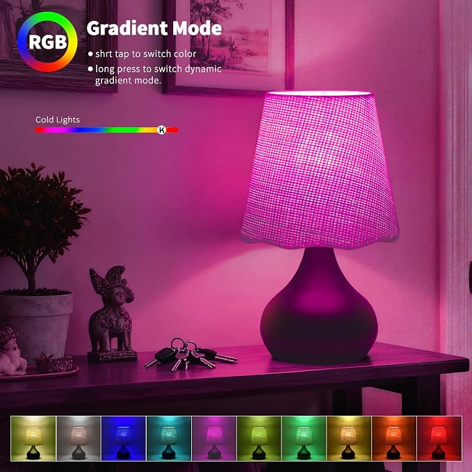 Cordless Table Lamp Rechargeable, Oil Rubbed Bronze Mini Cute Table Lamp - Image 5